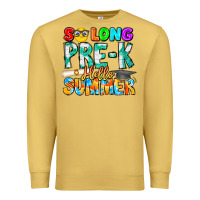 Antique Gold So Long Pre K Hello Summer Premium Sweatshirt - CowhideDigitalArt