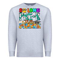 Heather Grey So Long Pre K Hello Summer Premium Sweatshirt - CowhideDigitalArt