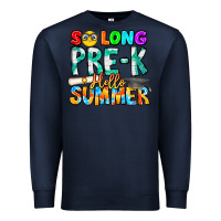 Navy So Long Pre K Hello Summer Premium Sweatshirt - CowhideDigitalArt