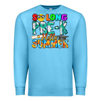Ocean Blue So Long Pre K Hello Summer Premium Sweatshirt - CowhideDigitalArt