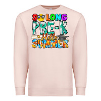 Pale Pink So Long Pre K Hello Summer Premium Sweatshirt - CowhideDigitalArt