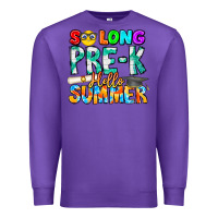 Purple So Long Pre K Hello Summer Premium Sweatshirt - CowhideDigitalArt