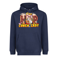 Navy One hip lunch lady Easter Day Heavyweight Hoodie - LillyAllenDesigns