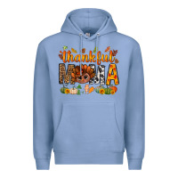 Colony Blue thankful mama and turkey bbs Premium Hoodie - BundleAndBundleShop