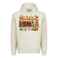 Oatmeal Heather thankful mama and turkey bbs Premium Hoodie - BundleAndBundleShop