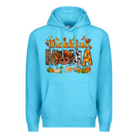 Ocean Blue thankful mama and turkey bbs Premium Hoodie - BundleAndBundleShop