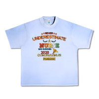 Grape Ice Never Underestimate A Nurse Urban Heavy Tee - Bettercallsaul