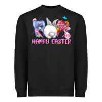 Black Happy Easter Dental Easter Day Heavyweight Sweatshirt - CowGirlArtShop