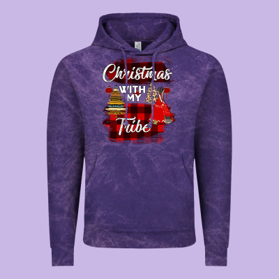 Christmas With My Tribe Vintage Hoodie Designed By Bettercallsaul