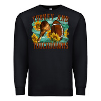 Black Turkey And Touchdowns Premium Sweatshirt - LillyAllenDesigns