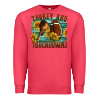 Cardinal Turkey And Touchdowns Premium Sweatshirt - LillyAllenDesigns