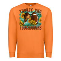 Carrot Turkey And Touchdowns Premium Sweatshirt - LillyAllenDesigns