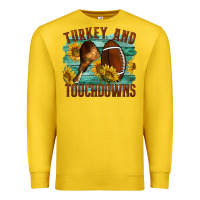 Lemon Turkey And Touchdowns Premium Sweatshirt - LillyAllenDesigns