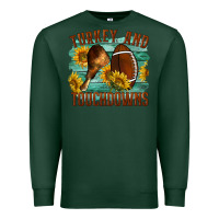 Sports Green Turkey And Touchdowns Premium Sweatshirt - LillyAllenDesigns