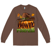 Chestnut Howdy pumpkin Long Sleeve Tee - NancyCooperArtShop