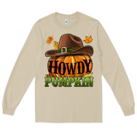 Mushroom Howdy pumpkin Long Sleeve Tee - NancyCooperArtShop