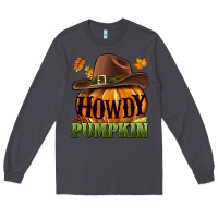 Smoke Howdy pumpkin Long Sleeve Tee - NancyCooperArtShop