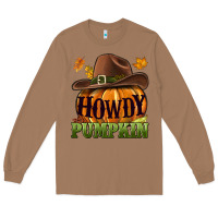 Toasted Coconut Howdy pumpkin Long Sleeve Tee - NancyCooperArtShop