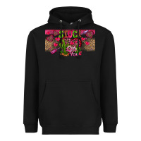 Black Stuck On You Heavyweight Hoodie - CowhideDigitalArt
