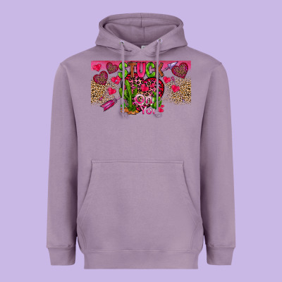 Stuck On You Heavyweight Hoodie Designed By Cowhidedigitalart