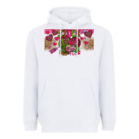 White Stuck On You Heavyweight Hoodie - CowhideDigitalArt