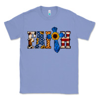 Colony Blue faith  th of july cross Classic Tee - Jasminsmagicworld