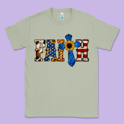 Faith  Th Of July Cross Classic Tee Designed By Jasminsmagicworld