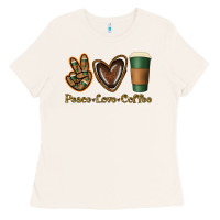 Bone peace love coffee Ladies Tee - Jasminsmagicworld