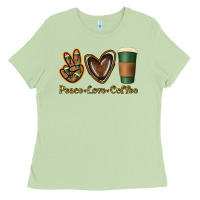 Matcha peace love coffee Ladies Tee - Jasminsmagicworld