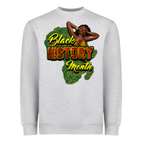 Heather Grey Black History Month Heavyweight Sweatshirt - HowdyJamesFarm