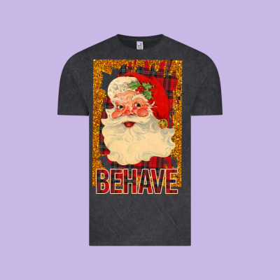 Santa Behave Vintage Tee Designed By Bettercallsaul