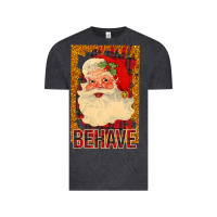 Vintage Black Santa Behave Vintage Tee - Bettercallsaul
