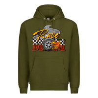 Army Green Race mom Mother's Day Premium Hoodie - FaDigitalArtStudio