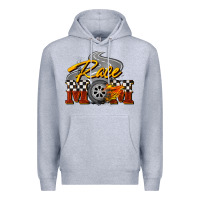 Heather Grey Race mom Mother's Day Premium Hoodie - FaDigitalArtStudio