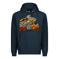 Navy Race mom Mother's Day Premium Hoodie - FaDigitalArtStudio