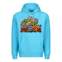 Ocean Blue Race mom Mother's Day Premium Hoodie - FaDigitalArtStudio
