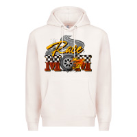 Pale Pink Race mom Mother's Day Premium Hoodie - FaDigitalArtStudio
