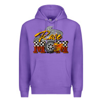 Purple Race mom Mother's Day Premium Hoodie - FaDigitalArtStudio