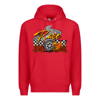 Red Race mom Mother's Day Premium Hoodie - FaDigitalArtStudio