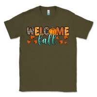 Army Green Welcome Fall Classic Tee - RanaPortraitStore
