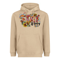 Mushroom Stay Groovy Heavyweight Hoodie - CowhideDigitalArt