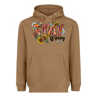 Toasted Coconut Stay Groovy Heavyweight Hoodie - CowhideDigitalArt