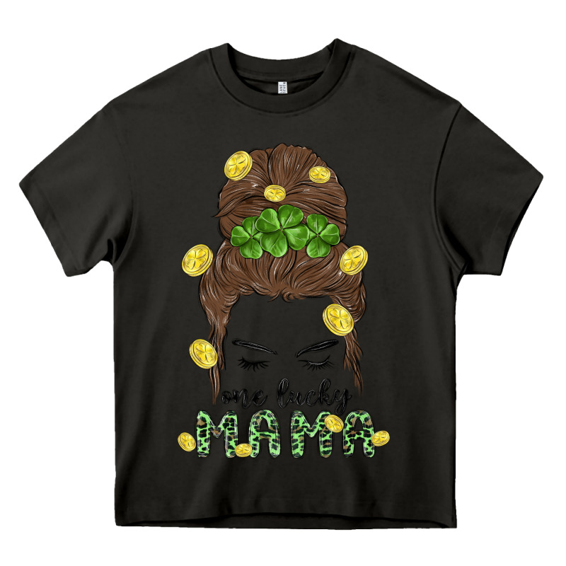 One Lucky Mama Heavy Core Tee by MaliasSmallBusiness | Teevron