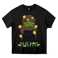 Black one lucky mama Heavy Core Tee - MaliasSmallBusiness