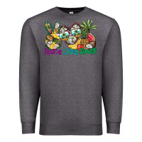 Charcoal Heather Peace Love Summer Premium Sweatshirt - CowhideDigitalArt