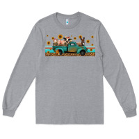 Heather Grey western animals truck Long Sleeve Tee - Jasminsmagicworld