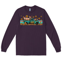 Plum western animals truck Long Sleeve Tee - Jasminsmagicworld