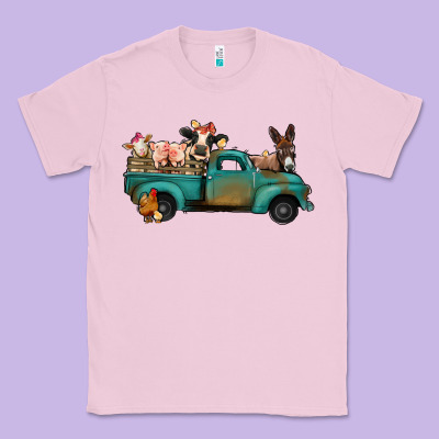 Farm Animals Truck Classic Tee Designed By Jasminsmagicworld