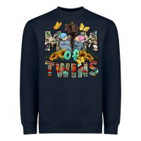 Navy Mom of twins Mother's Day Heavyweight Sweatshirt - CowGirlArtShop