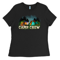 Black camp crew Ladies Tee - NancyCooperArtShop